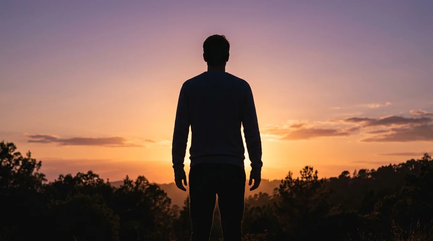 Actieve leefstijl supplement actieve leefstijl volwassenen - anoniem silhouet bij zonsondergang
